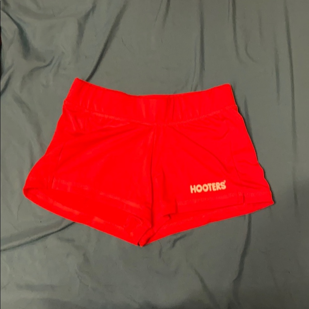 Hooters Girl Orange Shorts Size XXS
